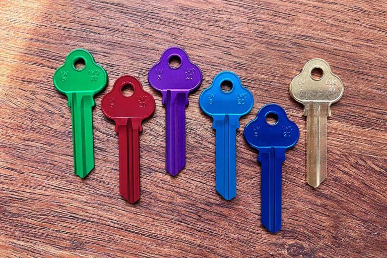 coloured keys byford locksmiths